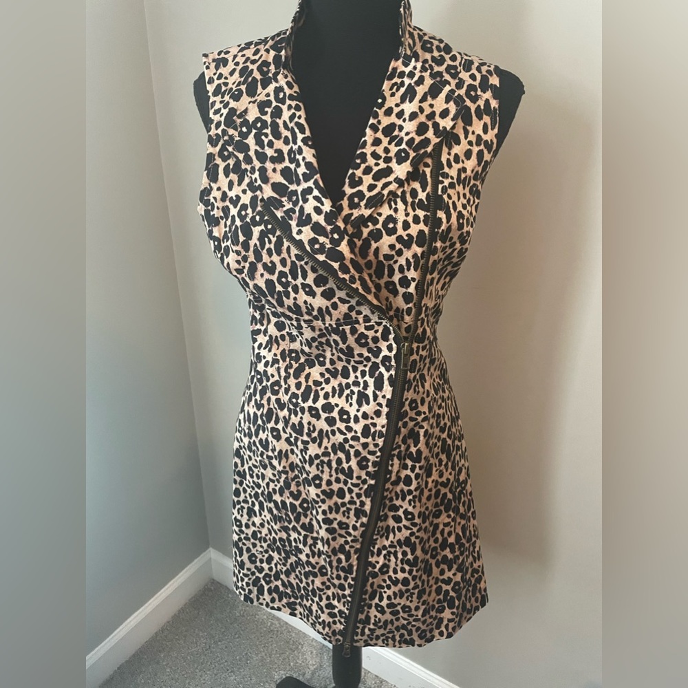 Medium Twenty One Leopard Print Zipper Dress - Picture 4 of 13